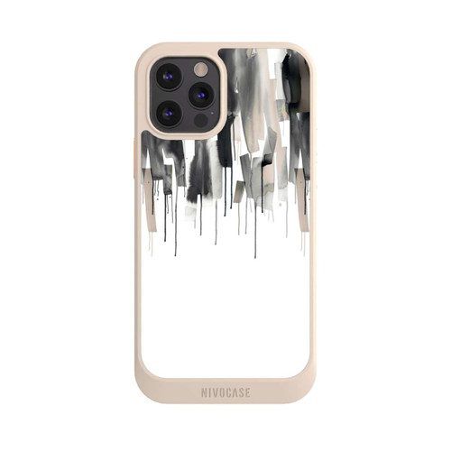 Apple iPhone 12 Pro NIVOcore Watery Stripes Japandi Black