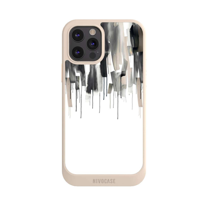 iPhone 12 Pro NIVOcore Watery Stripes Japandi Black