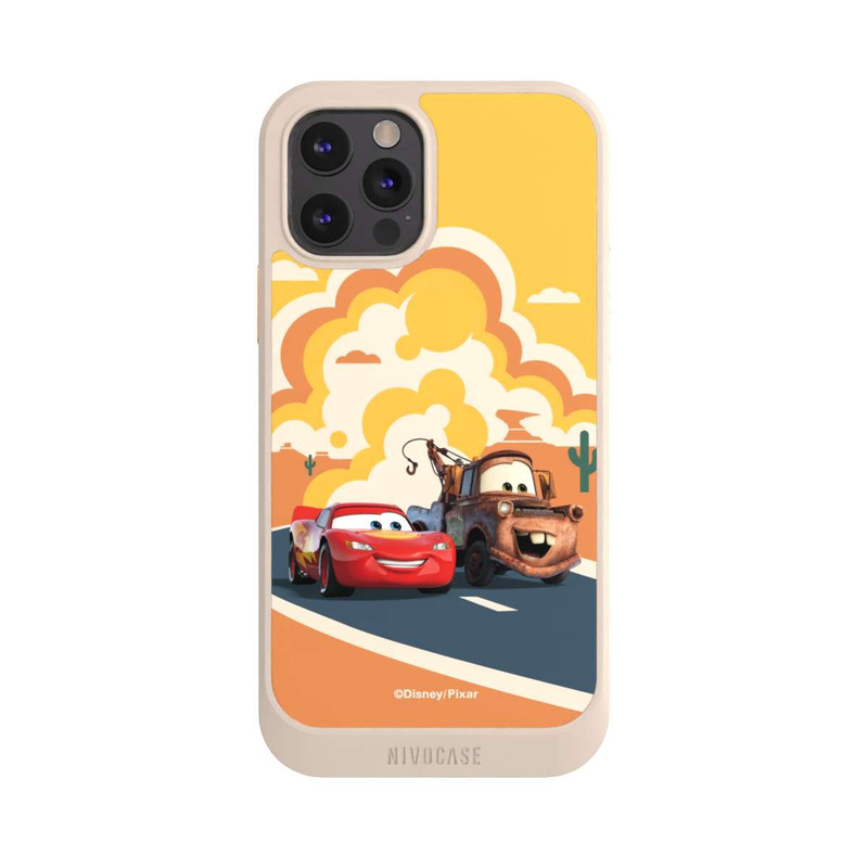 iPhone 12 Pro NIVOcore Disney Cars Lightning McQueen Und Hook on the Road