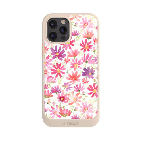 Apple iPhone 12 Pro NIVOcore Boho Cosmos Flowers Purple