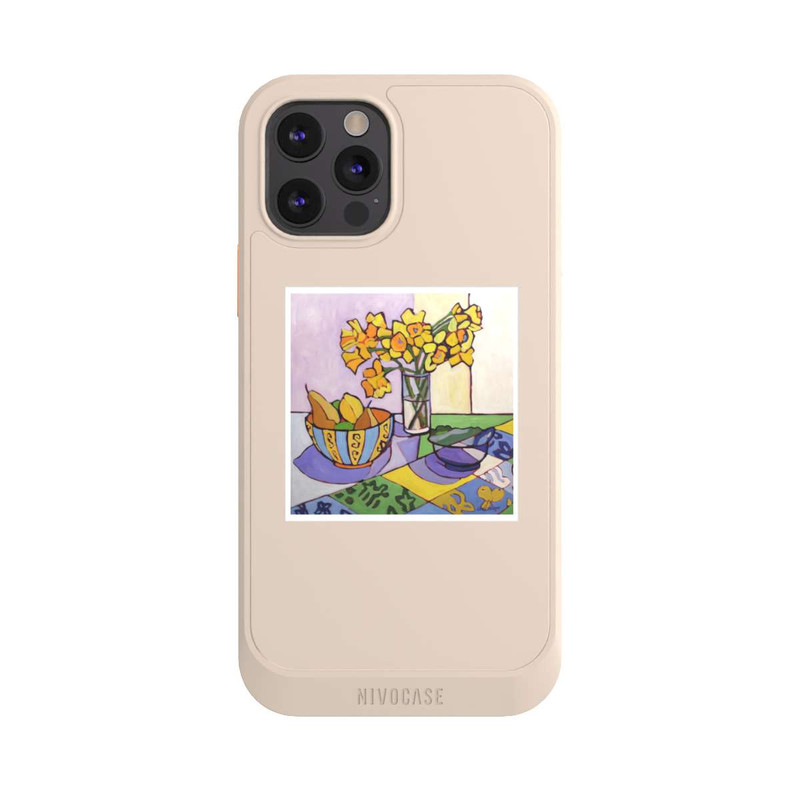 iPhone 12 Pro NIVOcore Daffodil Patchwork, 2023, by Catherine J Martzloff