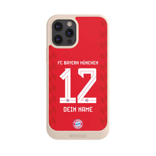 Apple iPhone 12 Pro NIVOcore FC Bayern München Trikot Personalisierbar 25-26