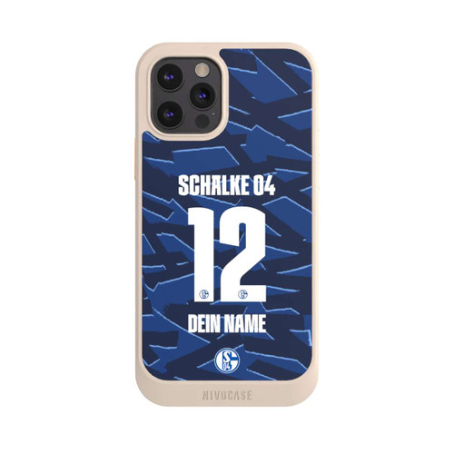 Apple iPhone 12 Pro NIVOcore Schalke 04 Trikot Personalisierbar 25-26