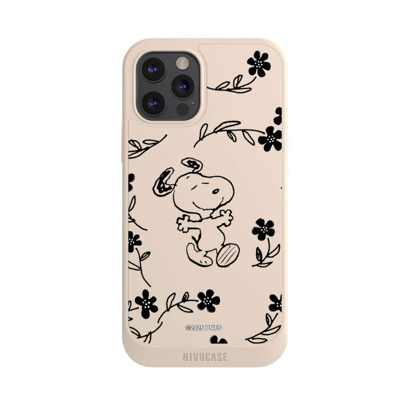 iPhone 12 Pro NIVOcore Snoopy und Flowers Transparent