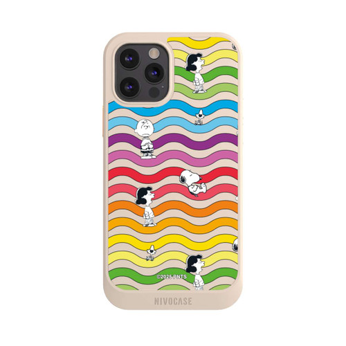 Apple iPhone 12 Pro NIVOcore Snoopy Pattern Rainbow Transparent