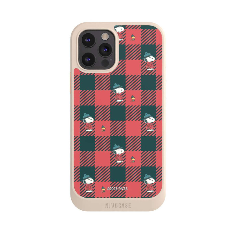 iPhone 12 Pro NIVOcore Peanuts Rot Schottenmuster