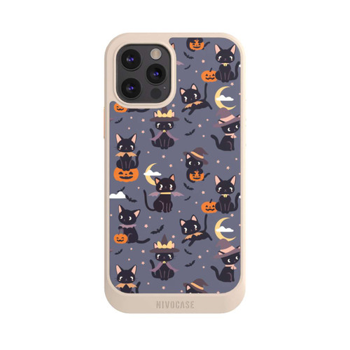 Apple iPhone 12 Pro NIVOcore Cute Halloween Witch Cats and Pumpkins