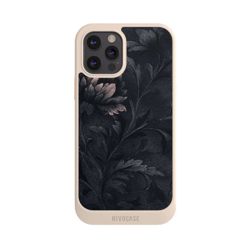 Apple iPhone 12 Pro NIVOcore Dunkles Blumenmuster Vintage