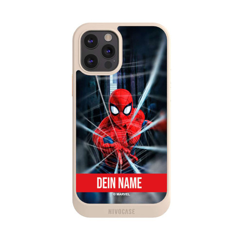 Apple iPhone 12 Pro NIVOcore Spiderman Webs in Action Personalisierbar