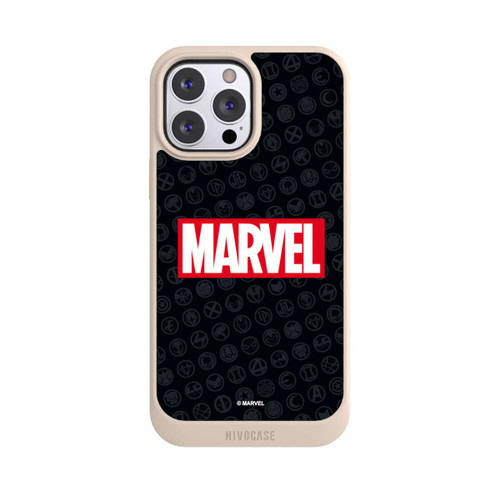 Apple iPhone 13 Pro Max NIVOcore Marvel Logo Black Red 