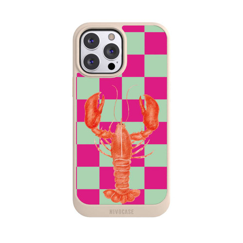Apple iPhone 13 Pro Max NIVOcore Pink Checkers Lobster