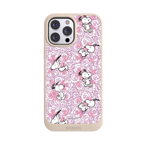 Apple iPhone 13 Pro Max NIVOcore Peanuts Pink Roses Pattern