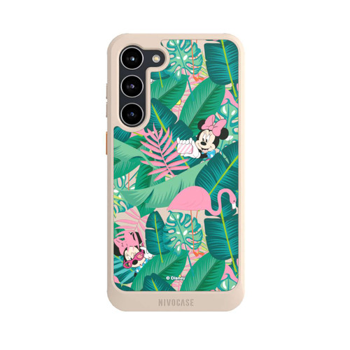 Samsung Galaxy S23+ NIVOcore Minnie Summer Palmblätter ohne Hintergrund
