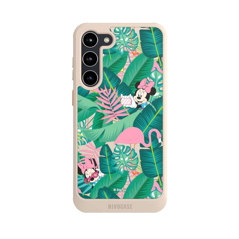 Galaxy S23 + NIVOcore Minnie Summer Palmblätter ohne Hintergrund