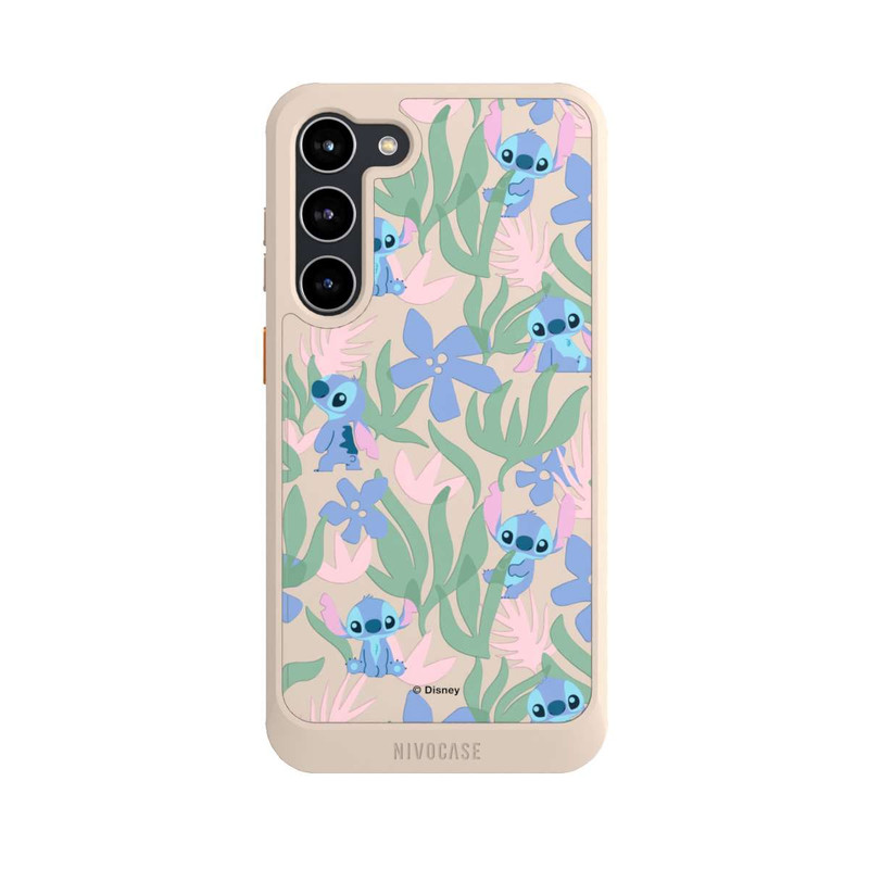 Galaxy S23 + NIVOcore Floral Pattern Stitch Transparent