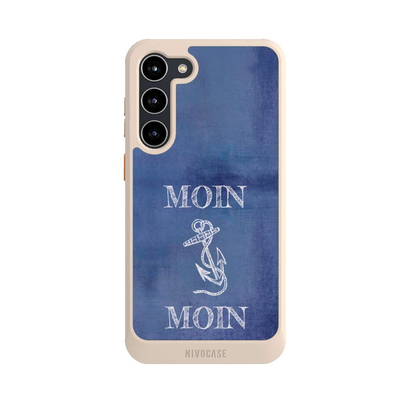 Galaxy S23 + NIVOcore Moin Anker grunge blau