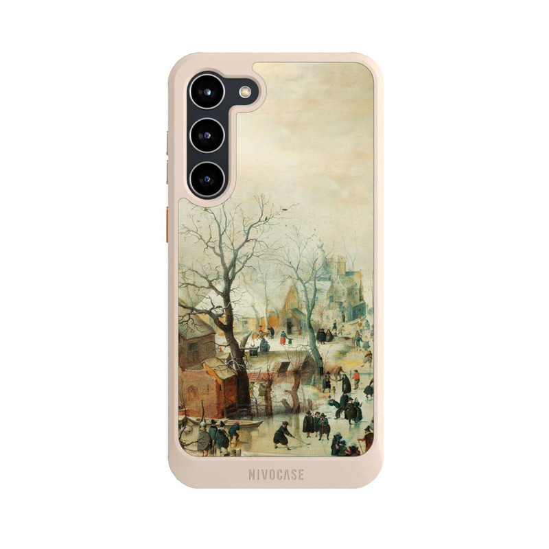 Galaxy S23 + NIVOcore Winterlandschaft mit Schlittschuhläufern - Hendrick Avercamp