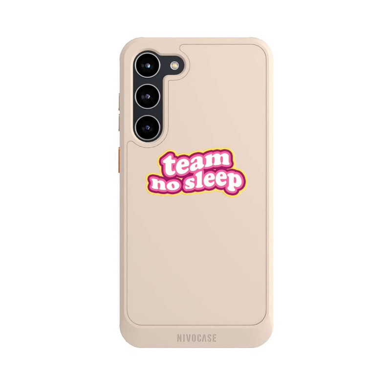 Galaxy S23 + NIVOcore Team No Sleep 70s Transparent