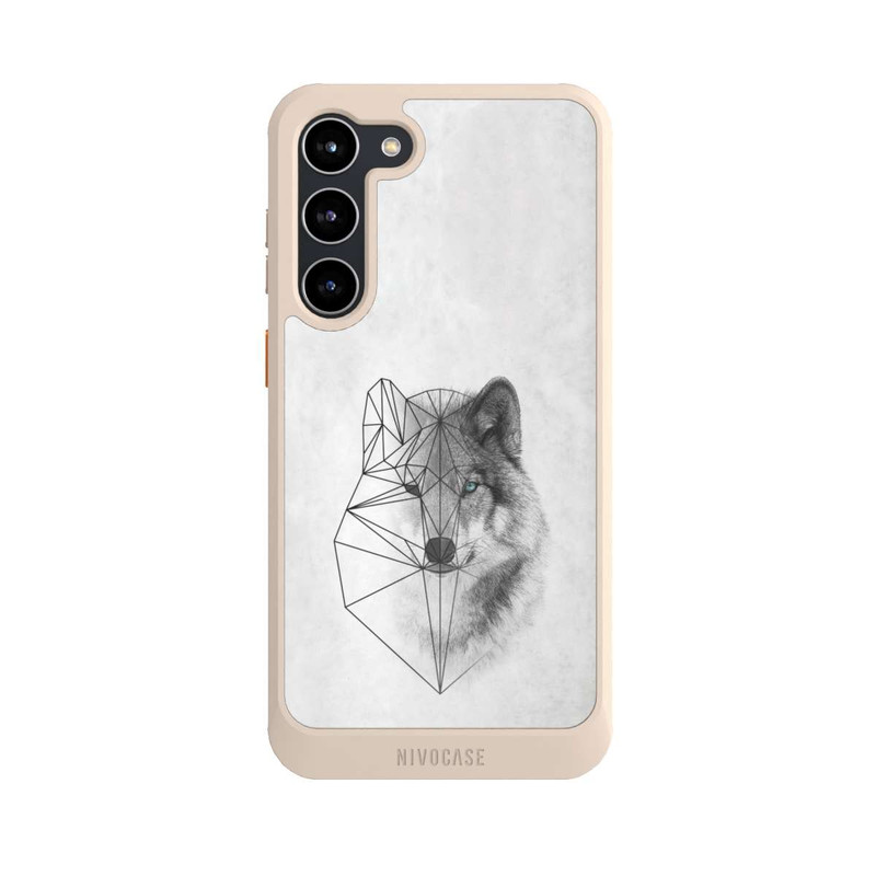 Galaxy S23 + NIVOcore Polygonaler Wolf