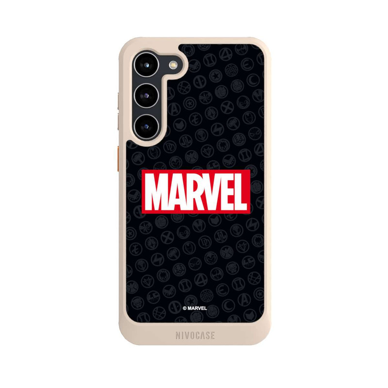 Galaxy S23 + NIVOcore Marvel Logo Black Red 