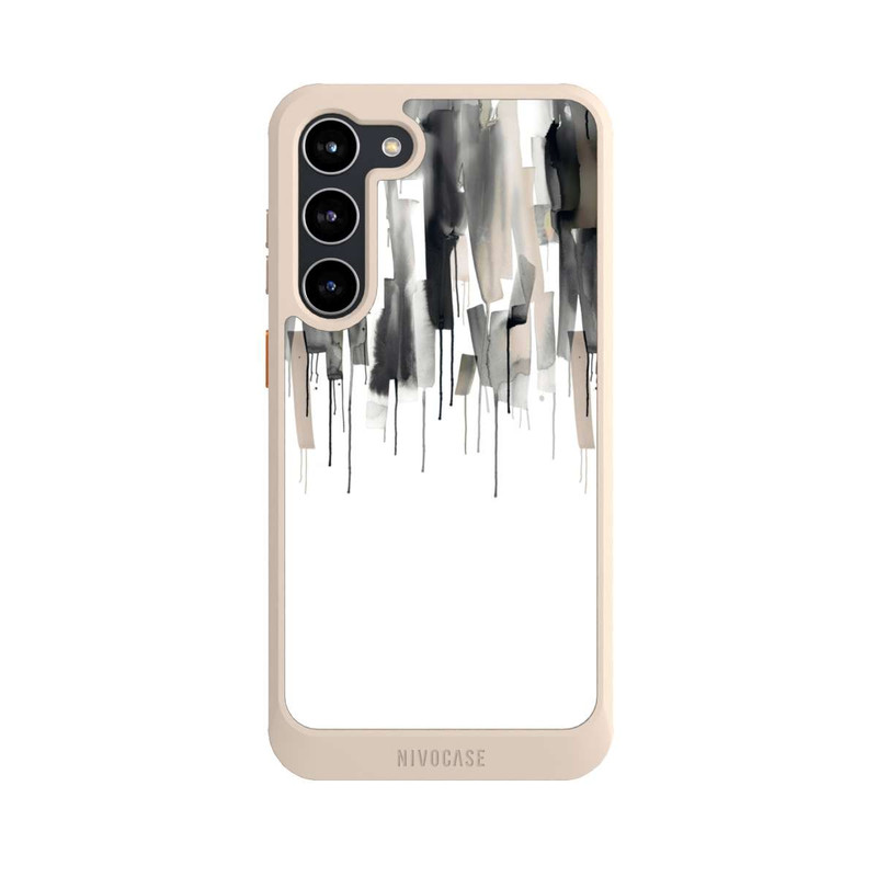 Galaxy S23 + NIVOcore Watery Stripes Japandi Black
