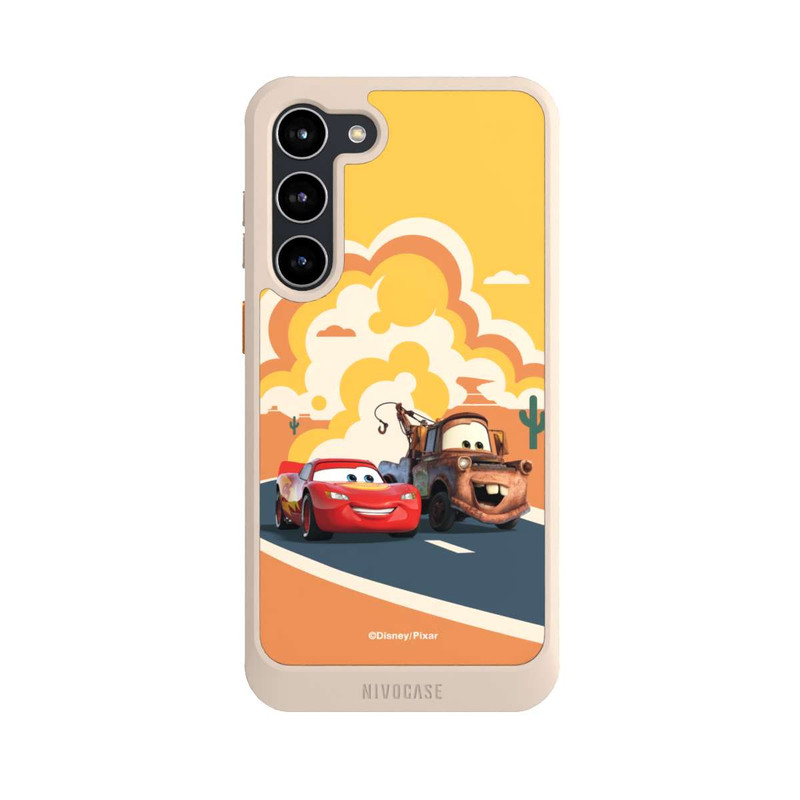 Galaxy S23 + NIVOcore Disney Cars Lightning McQueen Und Hook on the Road