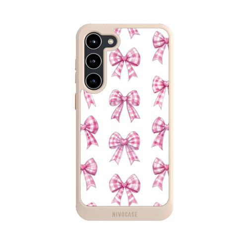 Samsung Galaxy S23+ NIVOcore Pink Gingham Hearts and Bows