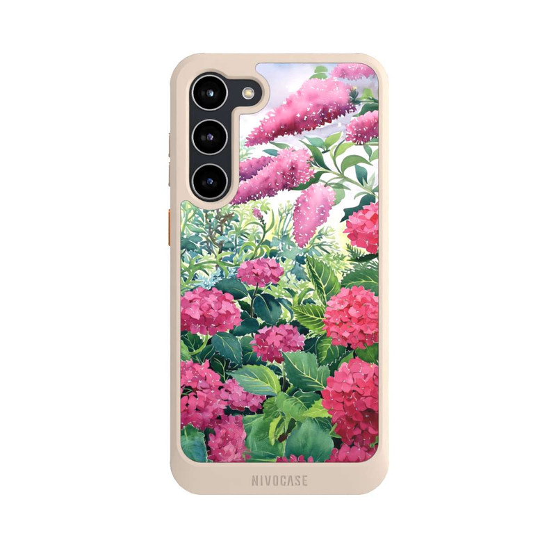 Galaxy S23 + NIVOcore Garden Hydrangeas and Buddleia by Christopher Ryland
