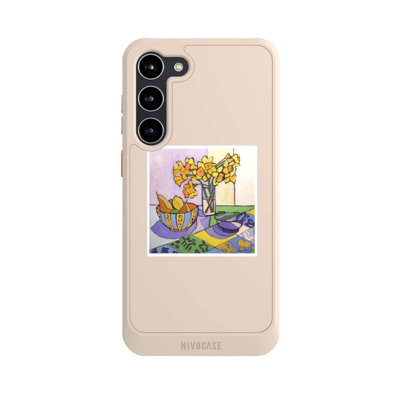 Galaxy S23 + NIVOcore Daffodil Patchwork, 2023, by Catherine J Martzloff