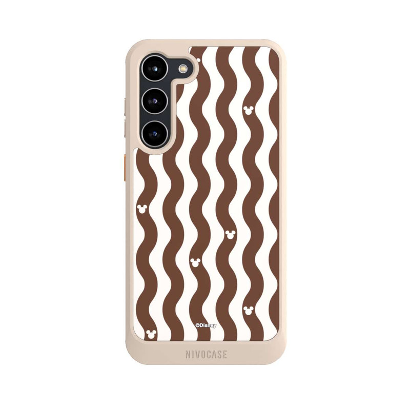 Galaxy S23 + NIVOcore Micky Muster Braune Wellen