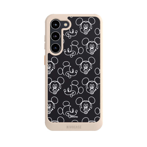 Samsung Galaxy S23+ NIVOcore Disney Mickey Muster Schwarz