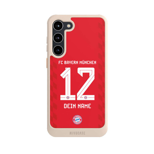 Samsung Galaxy S23+ NIVOcore FC Bayern München Trikot Personalisierbar 25-26