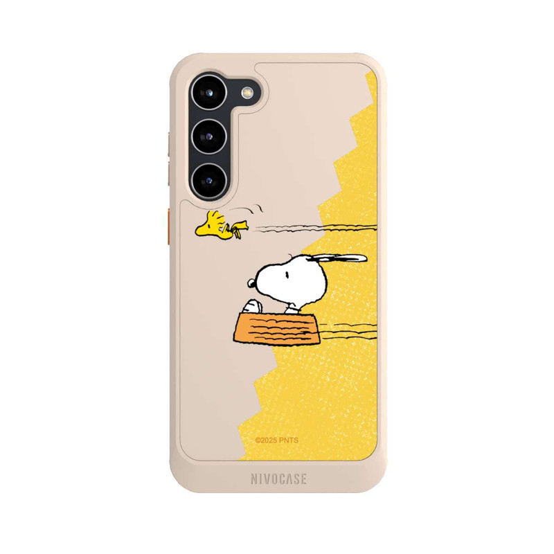 Galaxy S23 + NIVOcore Peanuts-Snoopy und Woodstock Transparent
