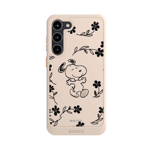 Samsung Galaxy S23+ NIVOcore Snoopy und Flowers Transparent