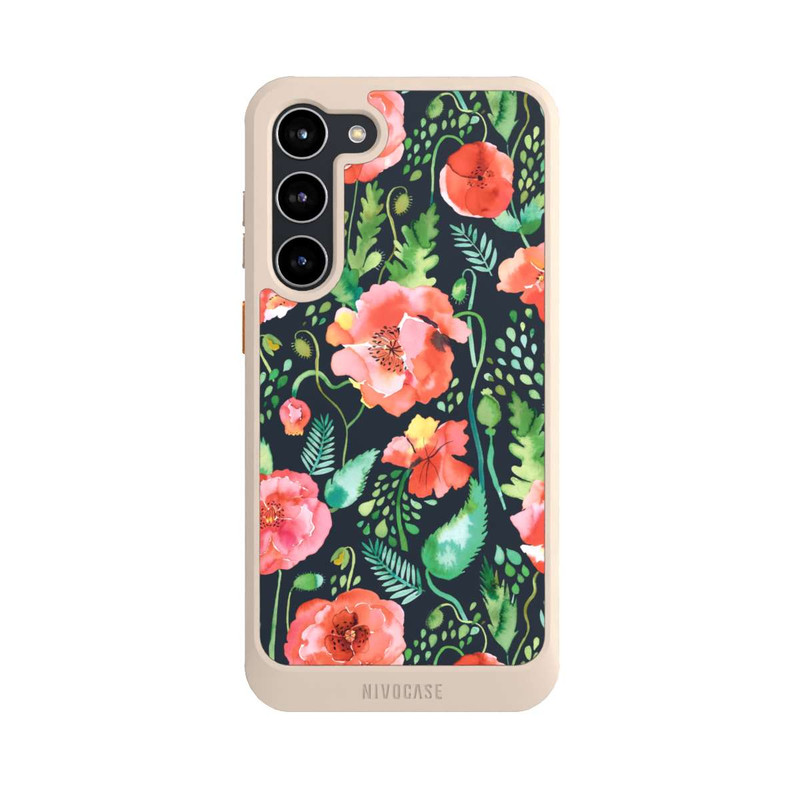 Galaxy S23 + NIVOcore Mohnblumen Dunkle Wildnis