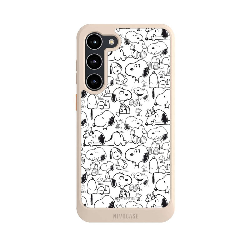 Galaxy S23 + NIVOcore Classic Snoopy Pattern White