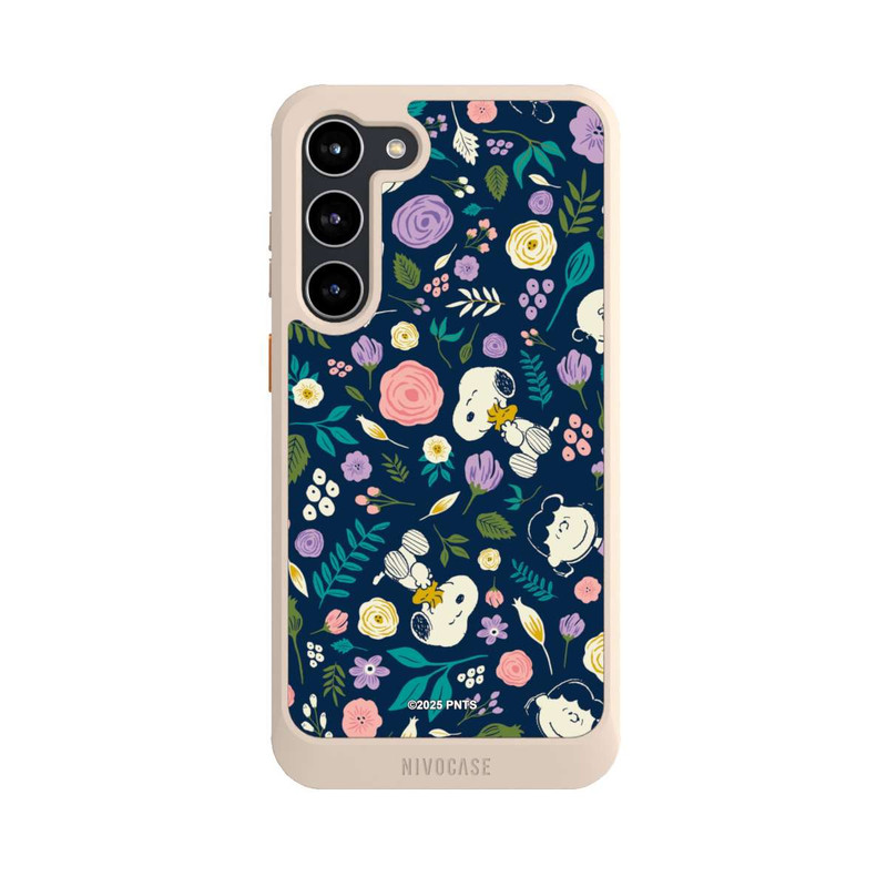 Galaxy S23 + NIVOcore Peanuts Dark Flower Pattern