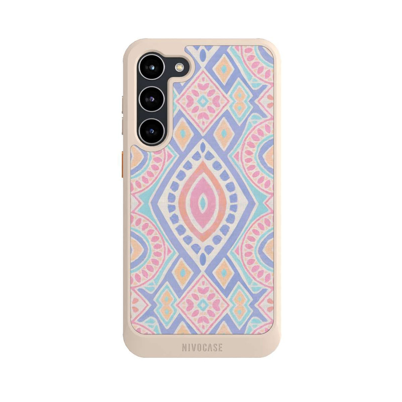 Galaxy S23 + NIVOcore Boho Geometric Mosaic Intricate Tribal Design