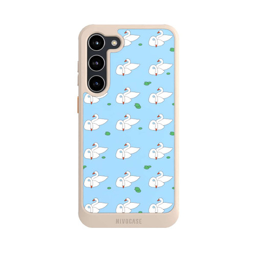 Samsung Galaxy S23+ NIVOcore Entenmuster Blauer Teich