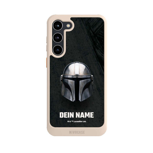 Samsung Galaxy S23+ NIVOcore Star Wars Mandalorian Black Helmet Personalisierbar