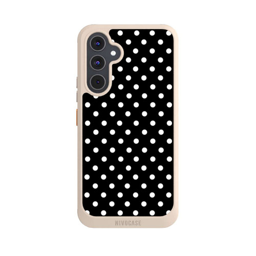 Samsung Galaxy A54 5G NIVOcore Polka Dots Schwarz und Weiß