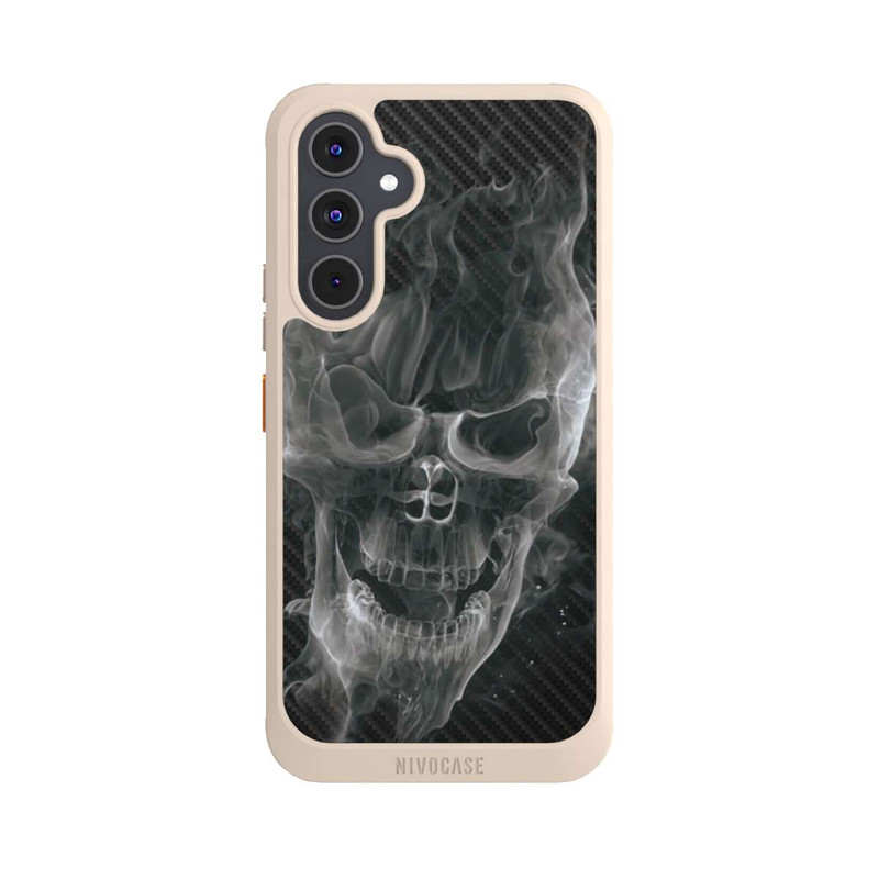 Galaxy A54 5G NIVOcore rauchender Totenkopf Carbon