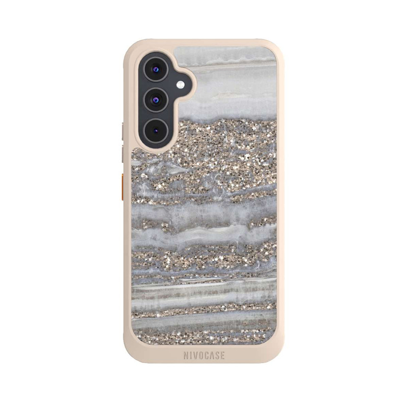 Galaxy A54 5G NIVOcore White Glitter Marble Look