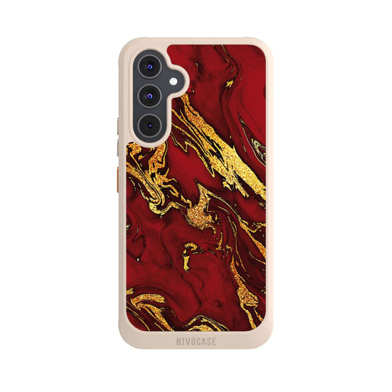 Galaxy A54 5G NIVOcore Red Gold Marble Look