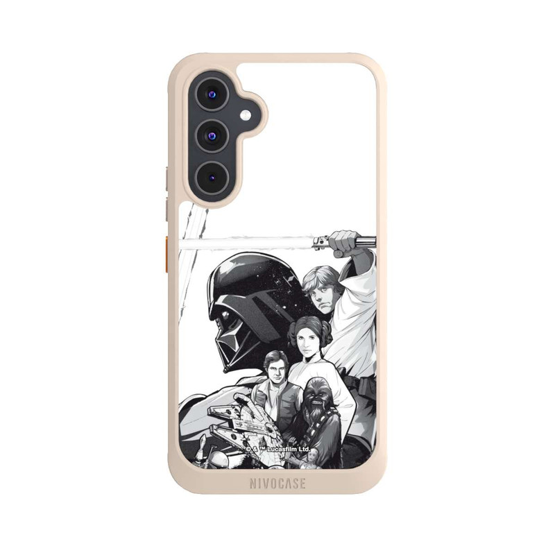 Galaxy A54 5G NIVOcore Star Wars Characters - Black and White