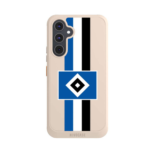 Samsung Galaxy A54 5G NIVOcore HSV Streifen - Blau-Weiß-Schwarz - ohne Hintergrund