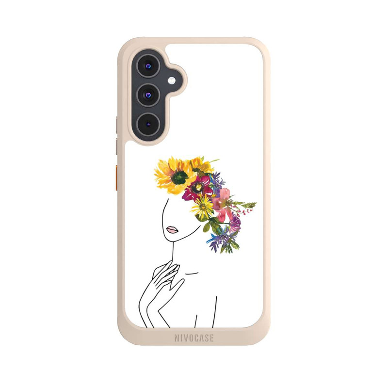 Galaxy A54 5G NIVOcore Line Art Woman flowercrown