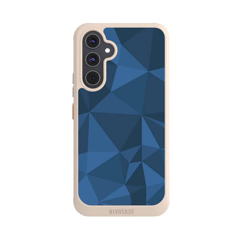 Galaxy A54 5G NIVOcore Polygon Pattern Blue