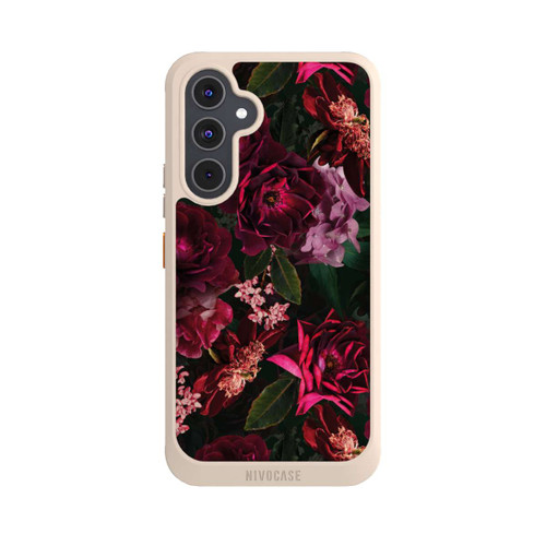 Samsung Galaxy A54 5G NIVOcore Dark Red and Pink Flowers