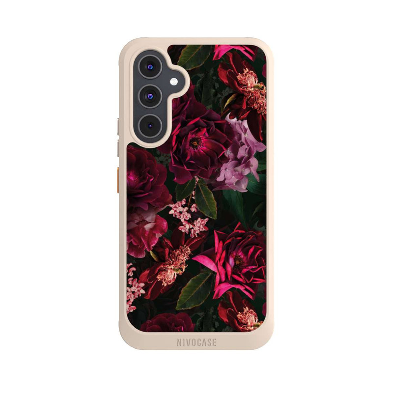Galaxy A54 5G NIVOcore Dunkelrote und rosa Blüten